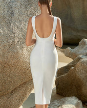 Load image into Gallery viewer, Sexy Backless White Midi Bodycon
