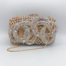 Cargar imagen en el visor de la galería, Silver Rhinestone Crystal Clutch
