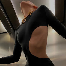 Cargar imagen en el visor de la galería, Black Hollow Dresses Slim Sexy
