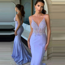 Load image into Gallery viewer, Lavender \Lilac Party Gowns Mermaid
