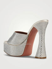 Charger l&#39;image dans la galerie, Silvery Embellished Satin Platform
