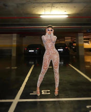 Load image into Gallery viewer, Elegant Sleeveless Sequined Glitter Shiny Jumpsuit
