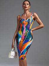 Load image into Gallery viewer, Bandage Printed Party Bodycon
