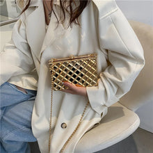 Load image into Gallery viewer, Designer Clutch Bag Gold Silver
