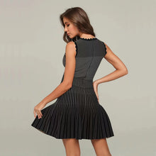 Load image into Gallery viewer, Stretch Knit Black Striped Jacquard
