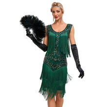 将图片加载到图库查看器，1920s Sleeveless Flapper Dresses

