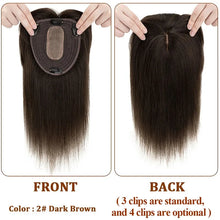 تحميل الصورة في معرض عارض ، Silk Top Base Women Topper Hair
