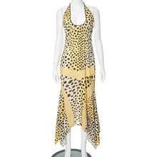 تحميل الصورة في معرض عارض ، Leopard Print Backless Fishtail Long
