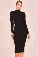 Load image into Gallery viewer, Bodycon Long Sleeve Midi Bandage
