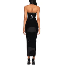 Load image into Gallery viewer, Summer Sexy Backless Patent Leather Maxi

