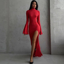 Cargar imagen en el visor de la galería, Open Back Sexy Split Maxi Dress
