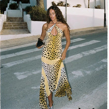 Load image into Gallery viewer, Leopard Print Backless Fishtail Long
