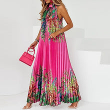 Load image into Gallery viewer, Loose Halter Pleated Maxi
