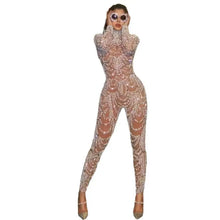 Load image into Gallery viewer, Elegant Sleeveless Sequined Glitter Shiny Jumpsuit
