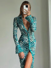 تحميل الصورة في معرض عارض ، Spring/Summer Sexy Print Long Dress
