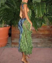 Charger l&#39;image dans la galerie, Maxi Dresses Halter Green Elegant
