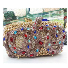 Cargar imagen en el visor de la galería, Silver Rhinestone Crystal Clutch
