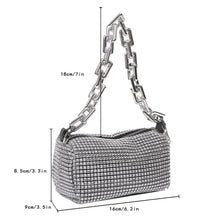 Load image into Gallery viewer, Shiny Rhinestones Evening Clutch Bag

