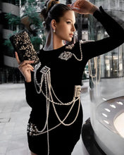 Charger l&#39;image dans la galerie, 2023 New Spring Pearl Beading Bodycon Mini
