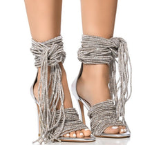 Загрузить изображение в средство просмотра галереи, Sandals Rope Crystal Heels
