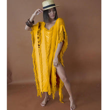 Cargar imagen en el visor de la galería, 2023 Crochet Tunic Bikini Cover Up

