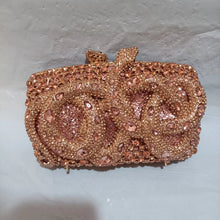 将图片加载到图库查看器，Silver Rhinestone Crystal Clutch
