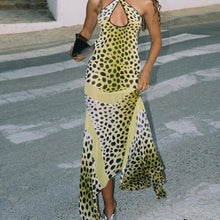 Load image into Gallery viewer, Leopard Print Backless Fishtail Long
