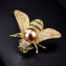 Cargar imagen en el visor de la galería, Broches de abejas de alta moda con diamantes de imitación
