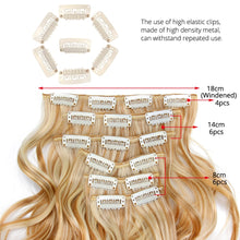 Загрузить изображение в средство просмотра галереи, Synthetic 22Inch Clip Extensions 16 Clips
