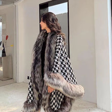 Cargar imagen en el visor de la galería, 2021 Fur Coat Poncho Wool Warm
