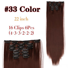 Cargar imagen en el visor de la galería, Synthetic 22Inch Clip Extensions 16 Clips
