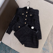 Charger l&#39;image dans la galerie, HIGH QUALITY Tweed Jacket Shorts Set
