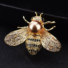 Load image into Gallery viewer, High Fashion Bee Brooches w/ Rhinestone
