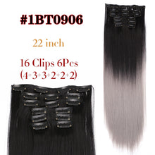 Cargar imagen en el visor de la galería, Synthetic 22Inch Clip Extensions 16 Clips
