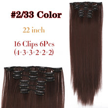 تحميل الصورة في معرض عارض ، Synthetic 22Inch Clip Extensions 16 Clips
