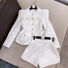 Load image into Gallery viewer, HIGH QUALITY Tweed Jacket Shorts Set
