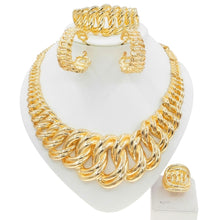 Load image into Gallery viewer, Italian Golden Jewelry Set
