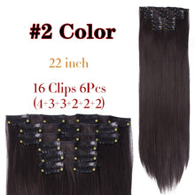 Загрузить изображение в средство просмотра галереи, Synthetic 22Inch Clip Extensions 16 Clips
