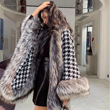 Load image into Gallery viewer, 2021 Fur Coat Poncho Wool Warm
