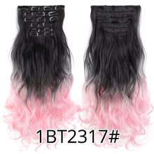 将图片加载到图库查看器，Synthetic 22Inch Clip Extensions 16 Clips
