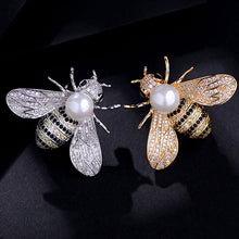 Cargar imagen en el visor de la galería, Broches de abejas de alta moda con diamantes de imitación
