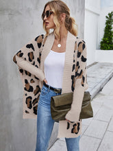 Load image into Gallery viewer, Fuzzy Leopard Long Cardigan
