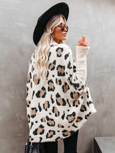 Load image into Gallery viewer, Fuzzy Leopard Long Cardigan
