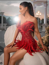 将图片加载到图库查看器，2023 New Red Bodycon
