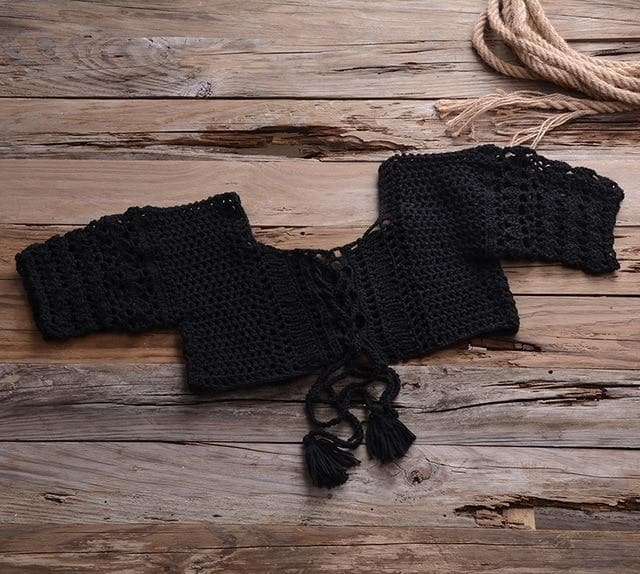 Crochet Tassels Bikini Cover Up