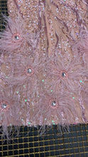 Cargar imagen en el visor de la galería, High Quality Pink Mini Feather V-neck Designer - Jane&#39;s Island
