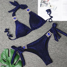 Cargar imagen en el visor de la galería, 2021 Rhinestone Swimsuit Women Bikinis - Jane&#39;s Island

