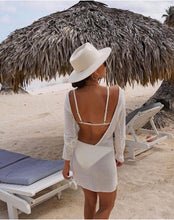 将图片加载到图库查看器，2021 Women Clothing Ice Sexy Backless Mini Beach Dress - Jane&#39;s Island
