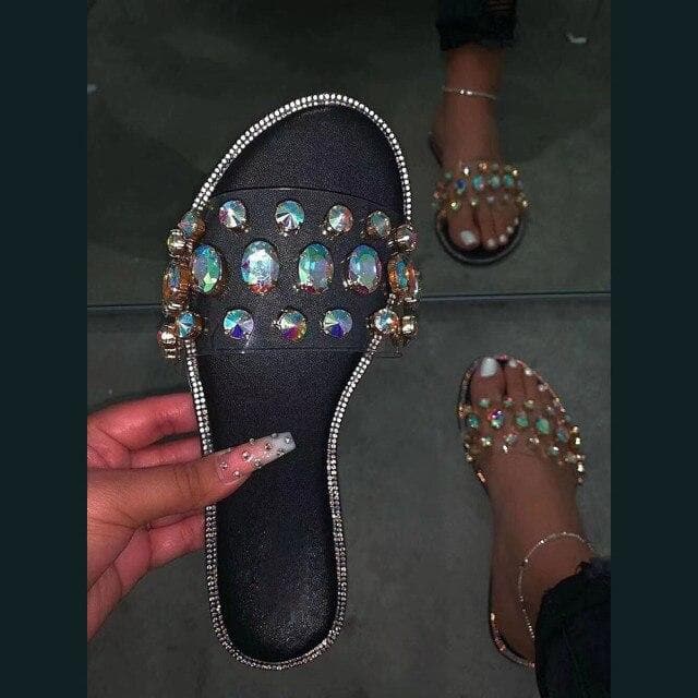 Sandalias de piedras preciosas