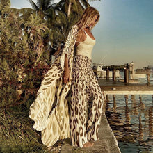 Cargar imagen en el visor de la galería, 2021 Boho Sexy Leopard Chiffon Bathing Suit Cover-ups Plus Size - Jane&#39;s Island

